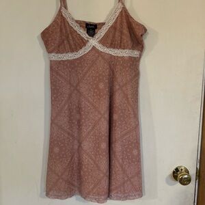 Justify baby Doll Y2K Vibe Dress Size Medium Lace detail